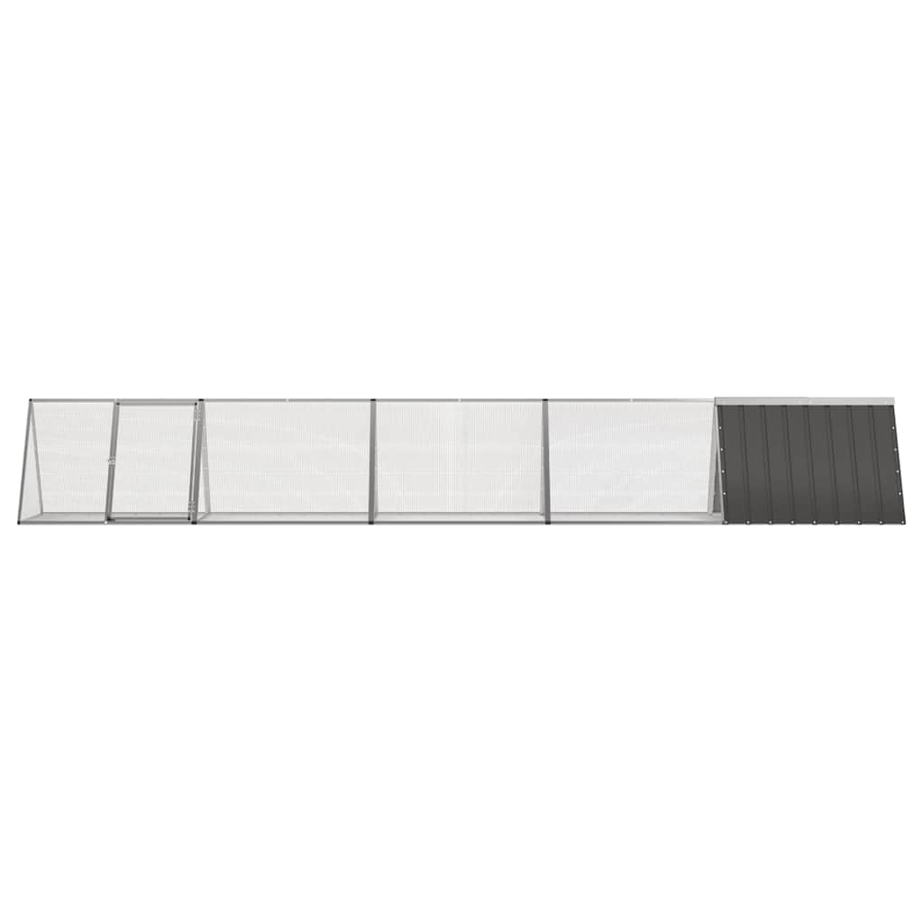 Κλουβί Κουνελιών Ανθρακί 504,5x80,5x71 εκ Γαλβανισμένος Χάλυβας
