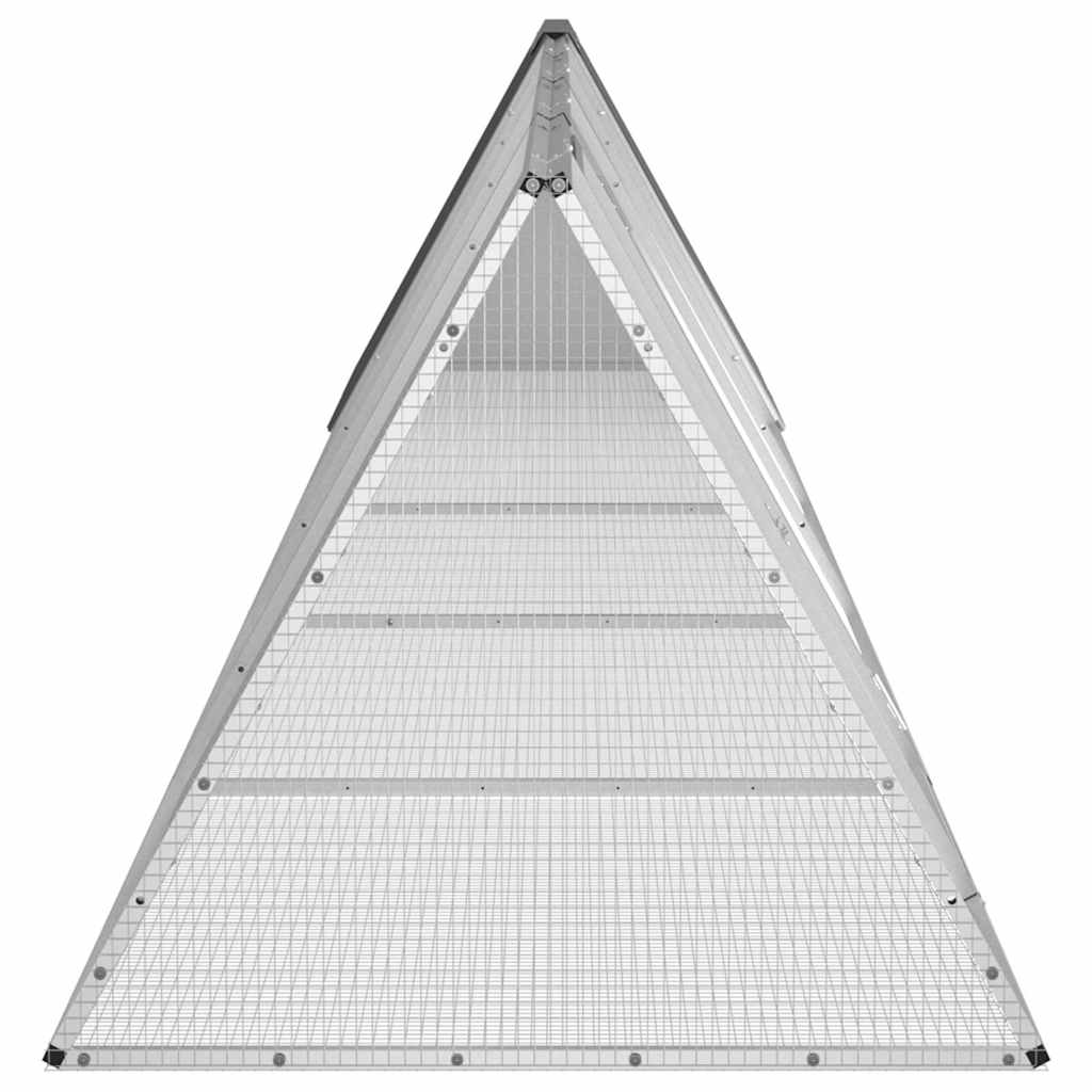 Κλουβί Κουνελιών Ανθρακί 504,5x80,5x71 εκ Γαλβανισμένος Χάλυβας