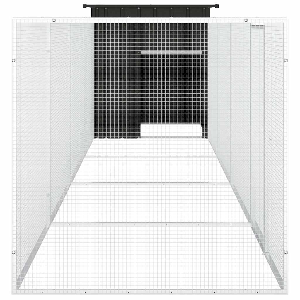 Κοτέτσι - Κλουβί Ανθρακί 500x91x100 εκ. από Γαλβανισμένο Χάλυβα