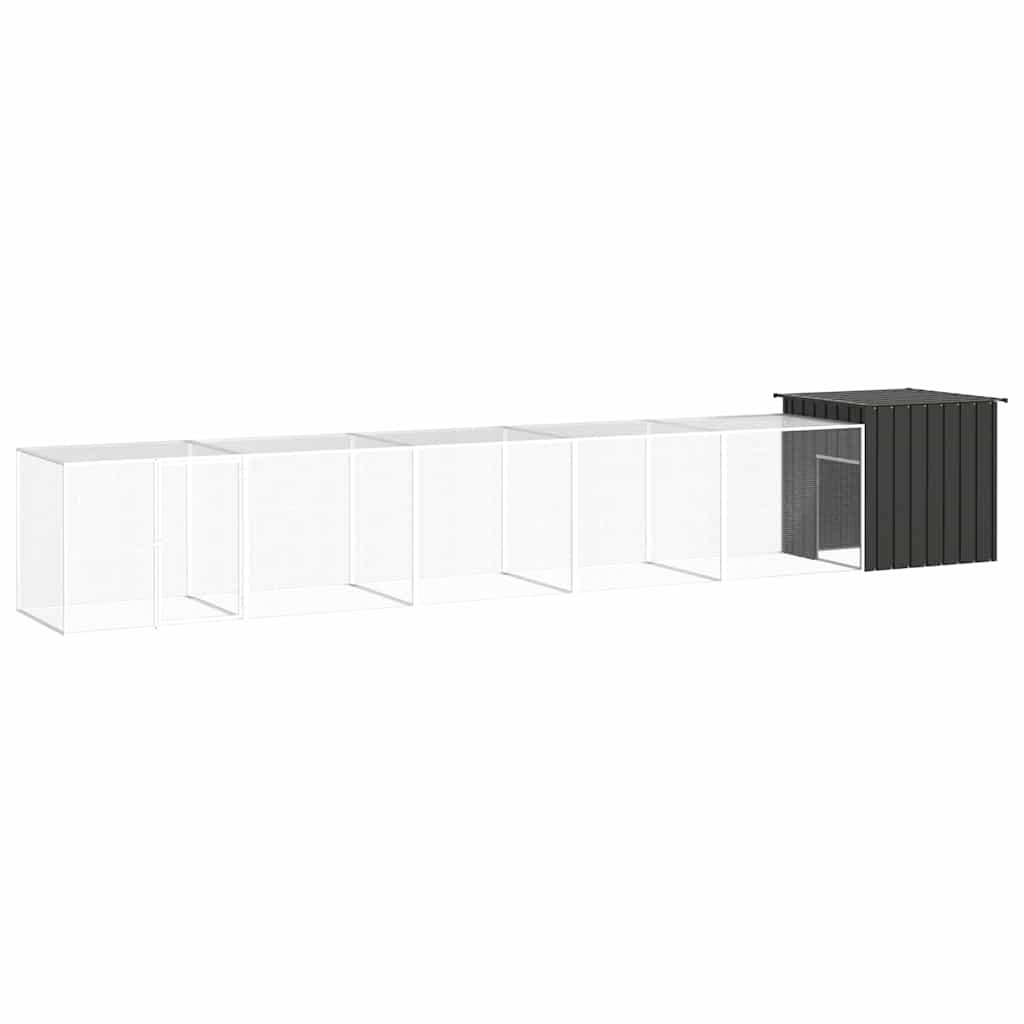 Κοτέτσι - Κλουβί Ανθρακί 600x91x100 εκ. από Γαλβανισμένο Χάλυβα