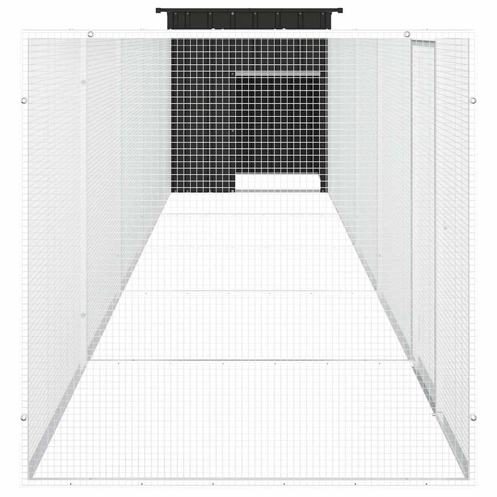 Κοτέτσι - Κλουβί Ανθρακί 600x91x100 εκ. από Γαλβανισμένο Χάλυβα