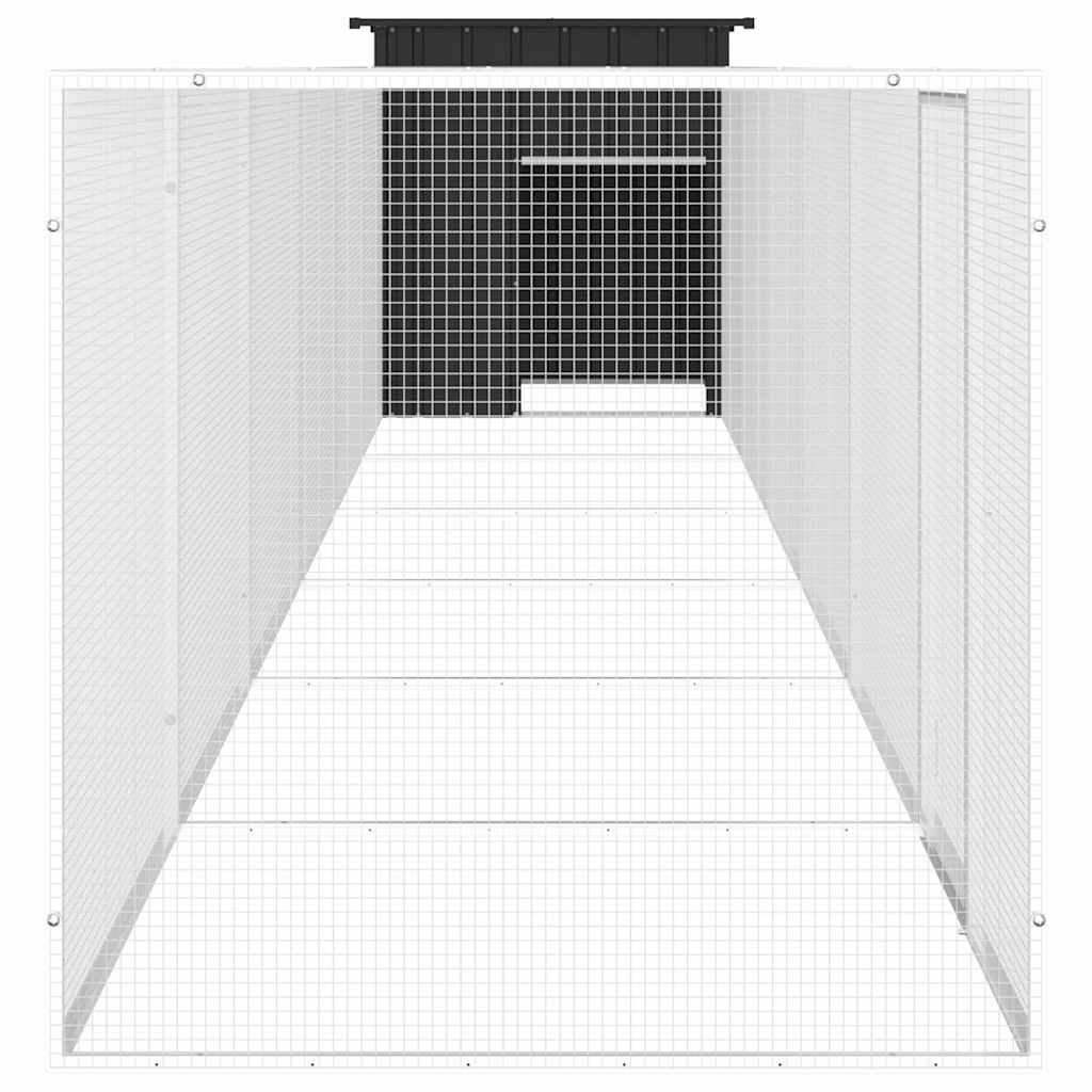 Κοτέτσι - Κλουβί Ανθρακί 700x91x100 εκ. από Γαλβανισμένο Χάλυβα