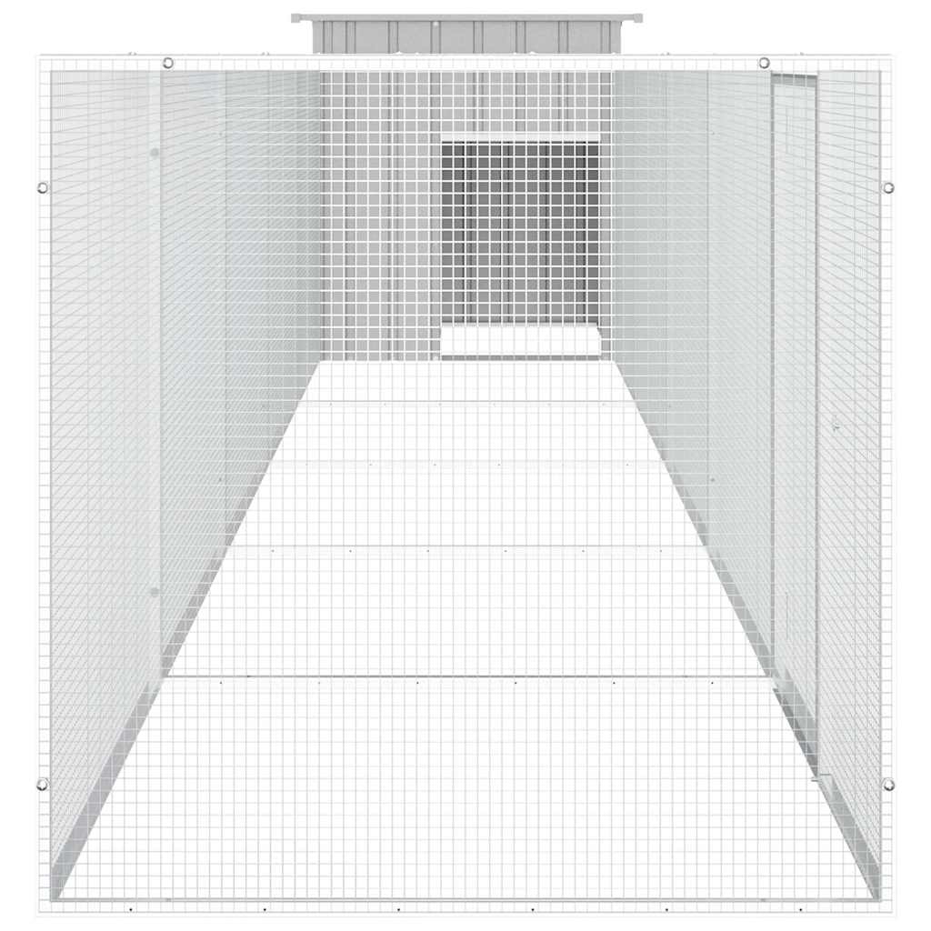 Κοτέτσι - Κλουβί Γκρι 600x91x100 εκ. από Γαλβανισμένο Χάλυβα