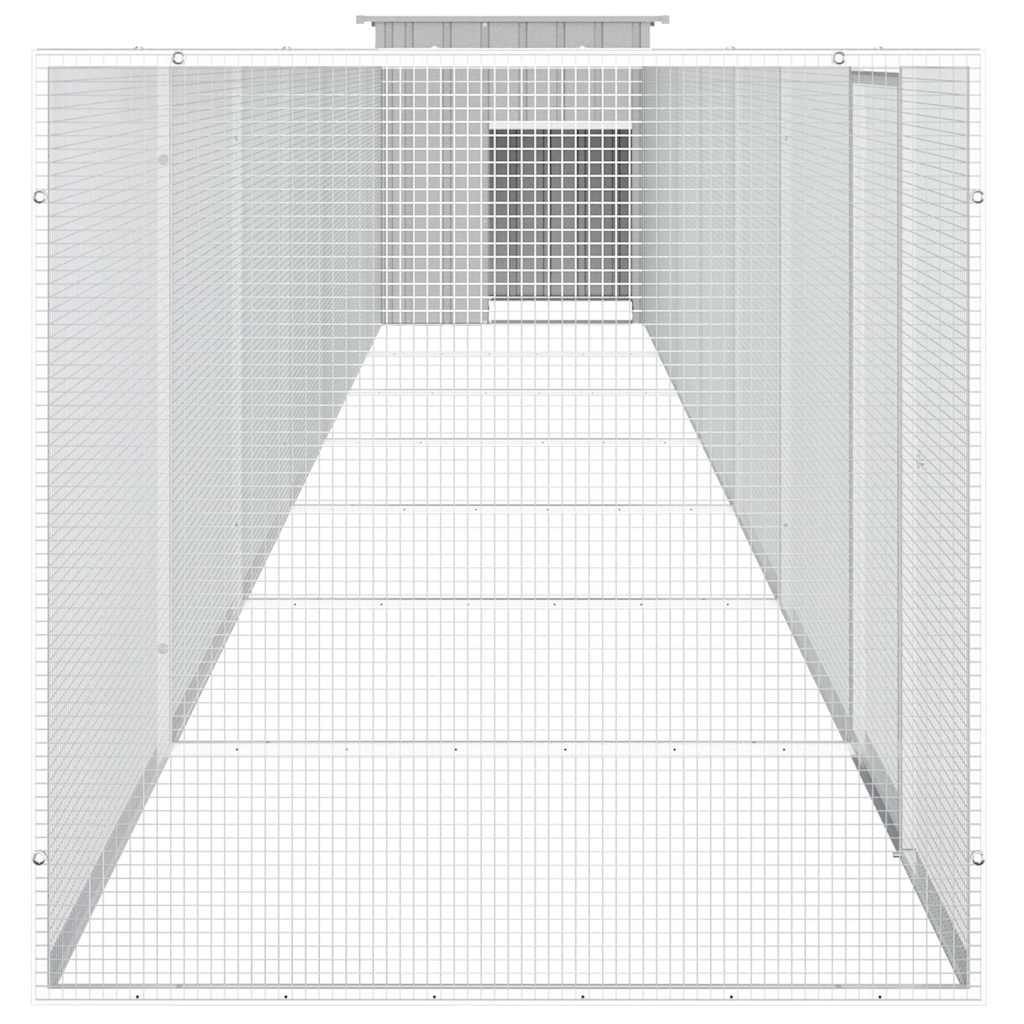 Κοτέτσι - Κλουβί Γκρι 700x91x100 εκ. από Γαλβανισμένο Χάλυβα