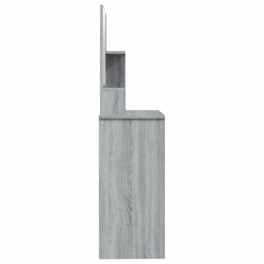 Μπουντουάρ με Καθρέφτη Γκρι Sonoma 86,5x35x136 εκ.