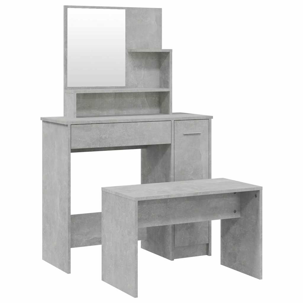 Μπουντουάρ Σετ Γκρι Σκυροδέματος 86,5x35x136 εκ.