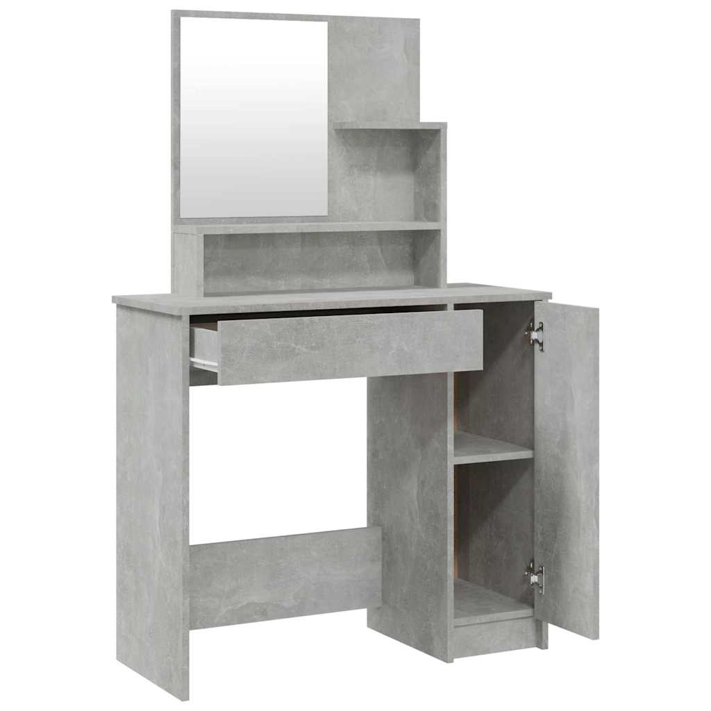 Μπουντουάρ Σετ Γκρι Σκυροδέματος 86,5x35x136 εκ.