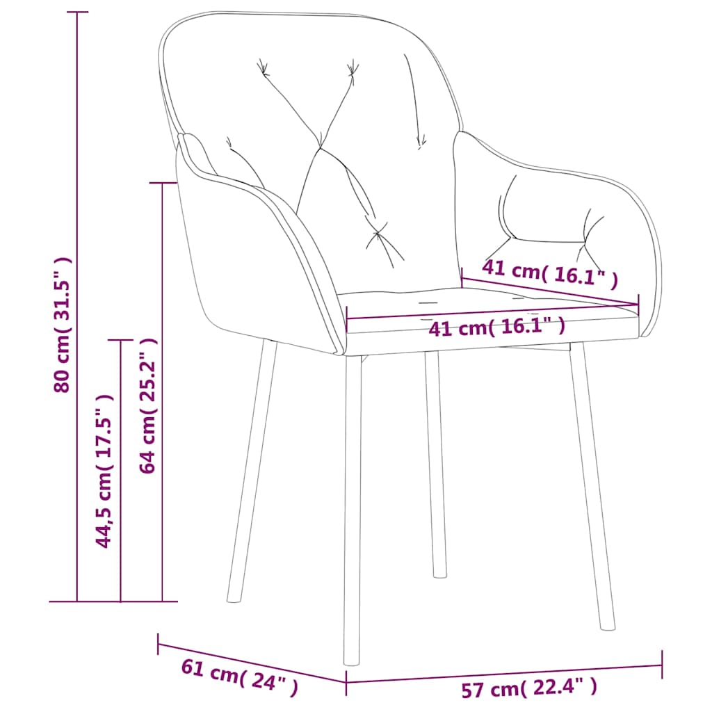 Καρέκλες Τραπεζαρίας 2 τεμ. Μπλε Βελούδινες