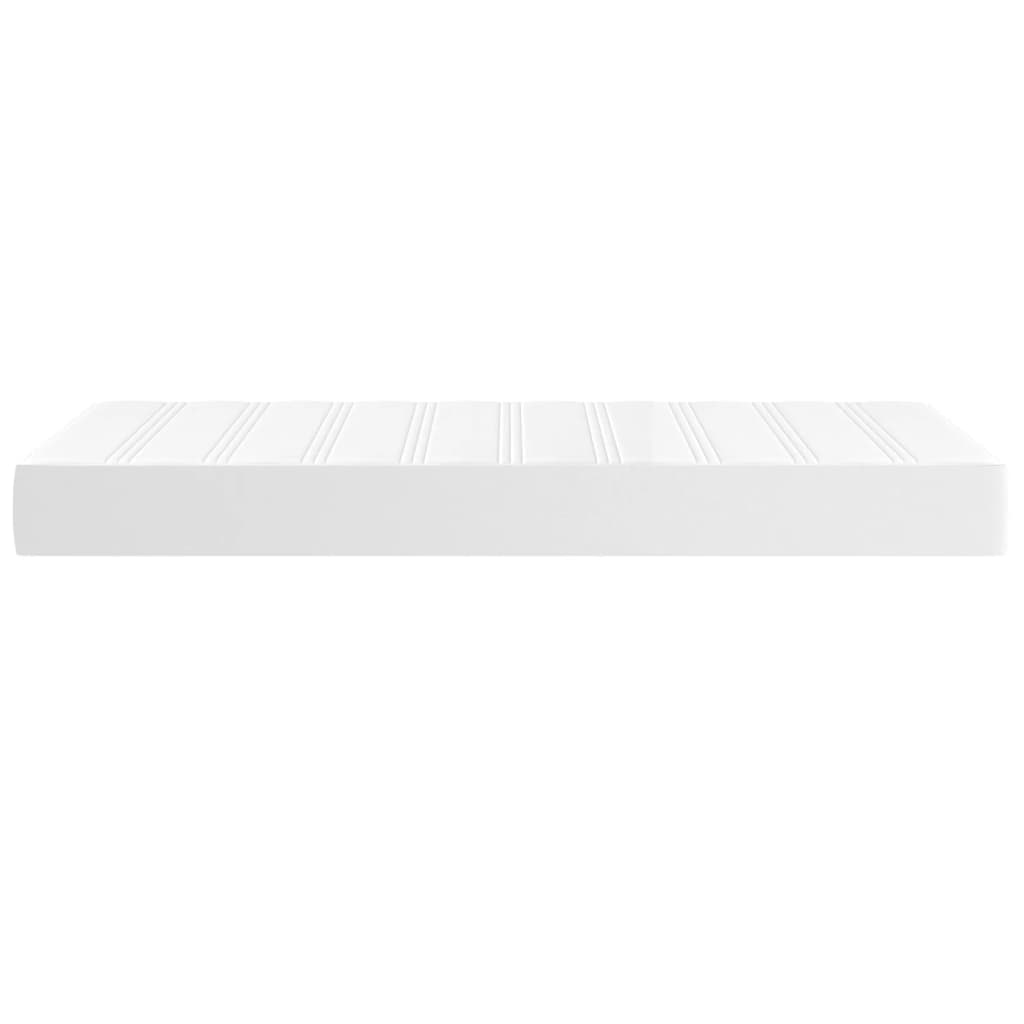Στρώμα με Pocket Springs Μεσαίας Σκληρότητας Λευκό 90x200x20 εκ. Συνθετικό Δέρμα