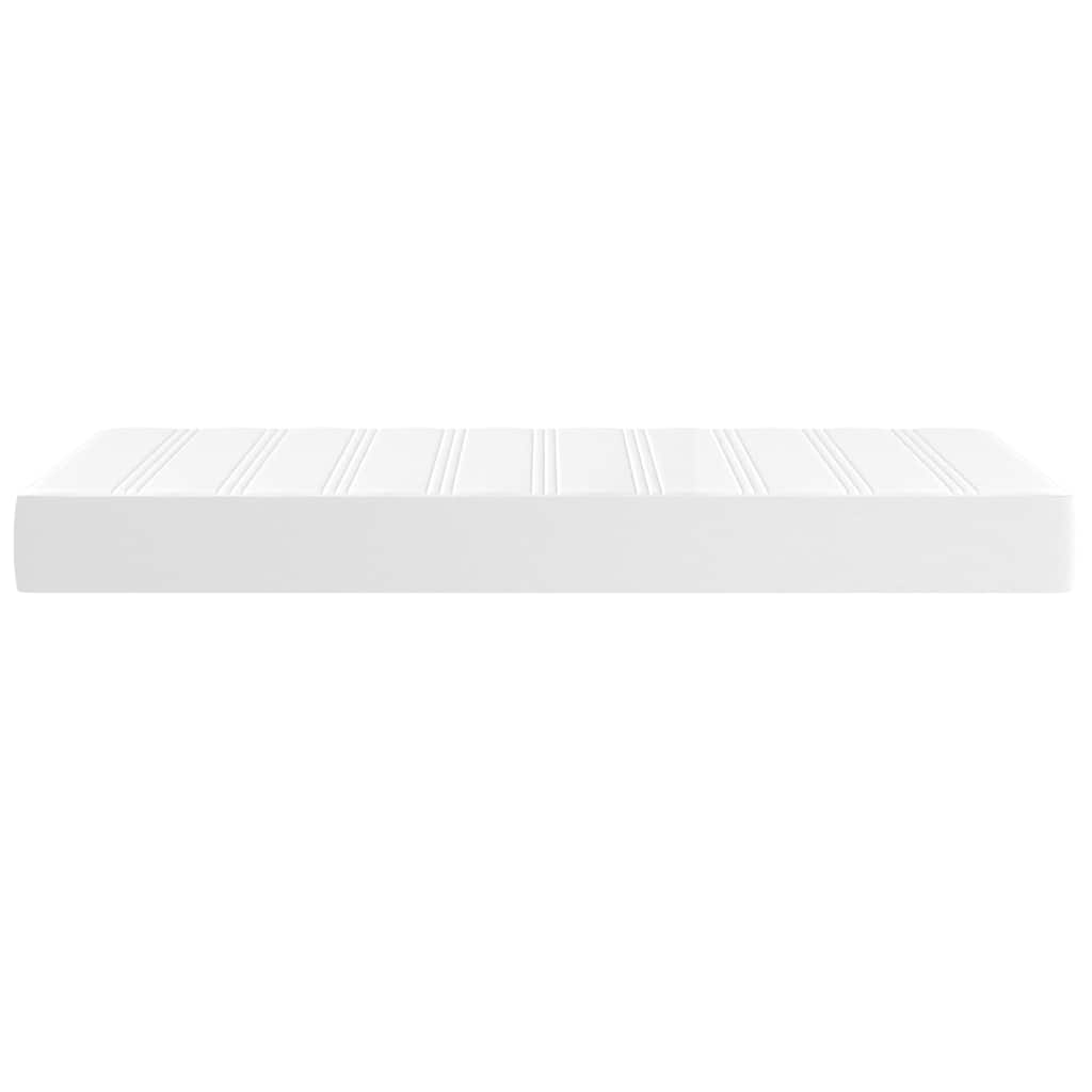 Στρώμα με Pocket Springs Μεσαίας Σκληρότητας Λευκό 100x200x20 εκ. Συνθετικό Δέρμα