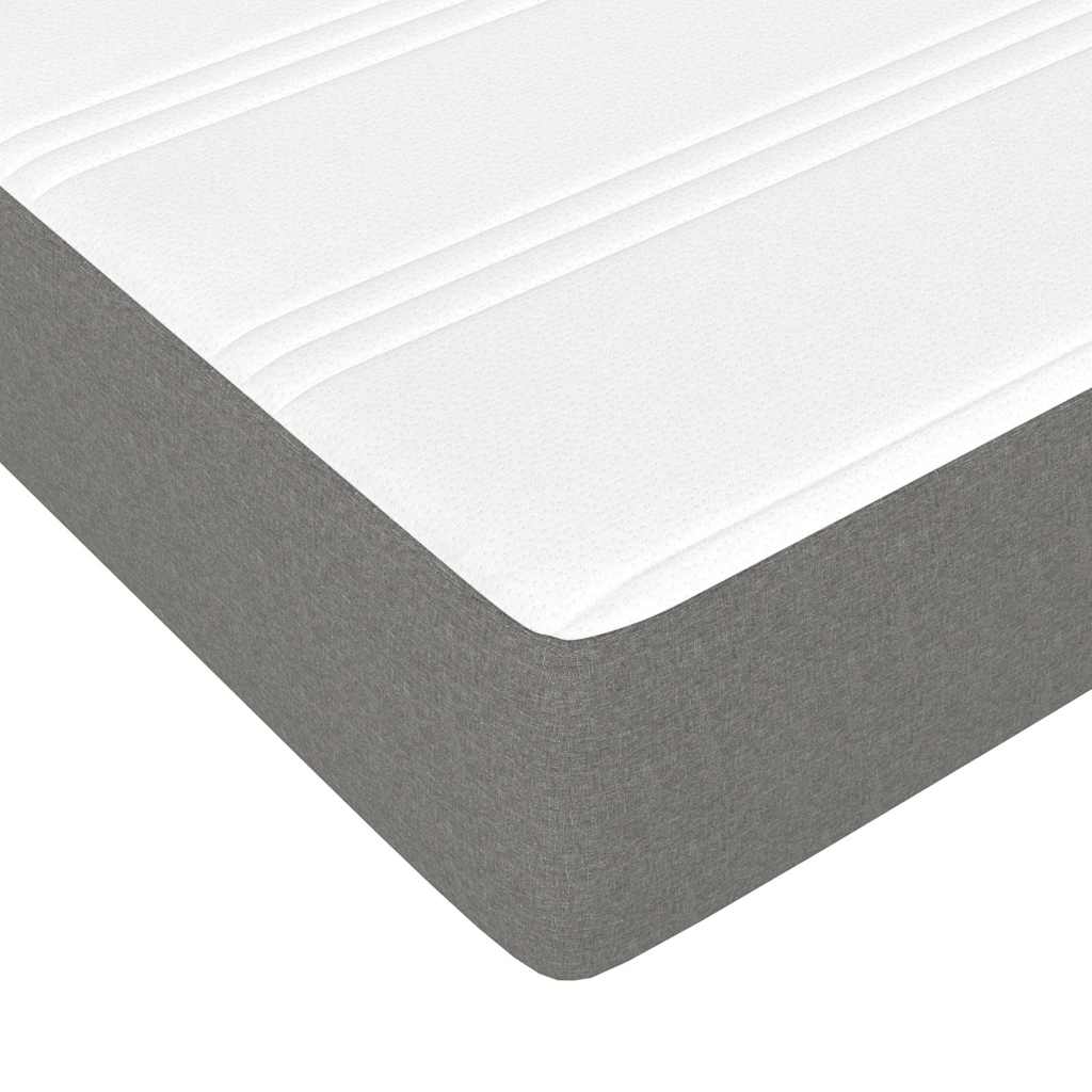 Στρώμα με Pocket Springs Μεσαίας Σκληρότητας Σκούρο Γκρι 120x200x20 εκ. Υφασμάτινο
