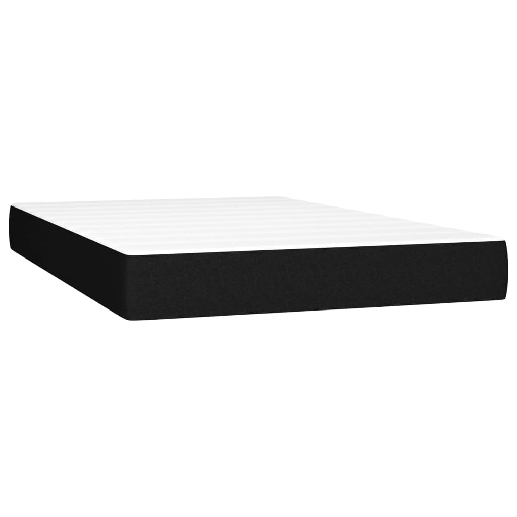 Στρώμα με Pocket Springs Μεσαίας Σκληρότητας Μαύρο 120x200x20 εκ. Υφασμάτινο