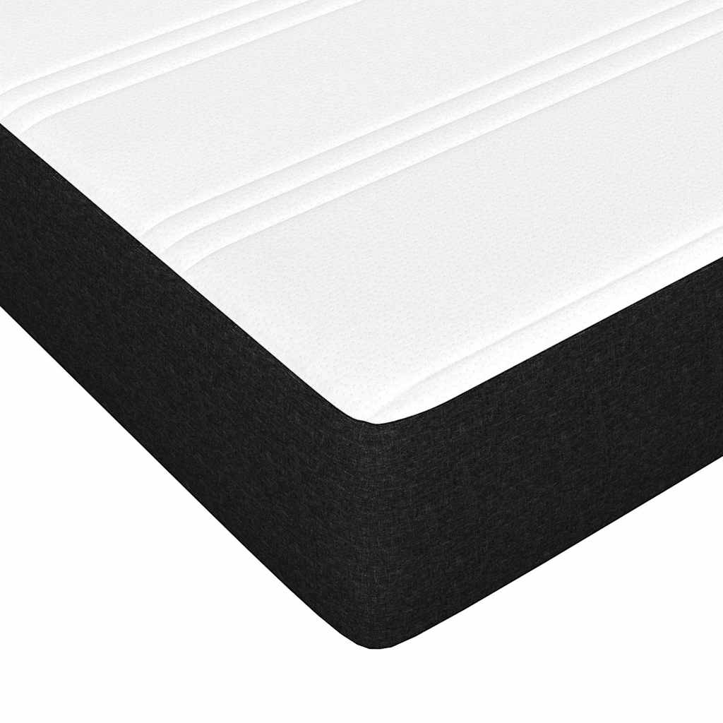 Στρώμα με Pocket Springs Μεσαίας Σκληρότητας Μαύρο 120x200x20 εκ. Υφασμάτινο