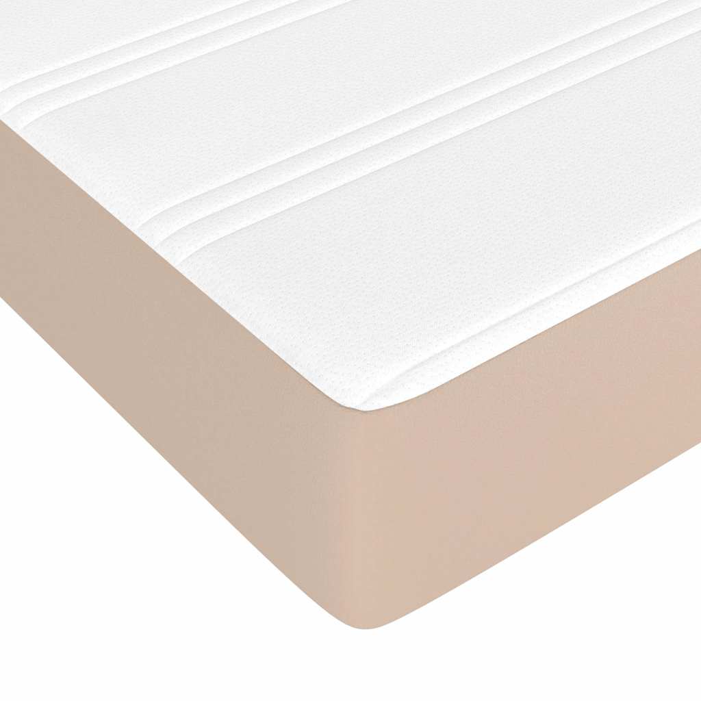 Στρώμα με Pocket Springs Μεσαίας Σκληρότητας Καπουτσίνο 140x200x20 εκ. Συνθ. Δέρμα