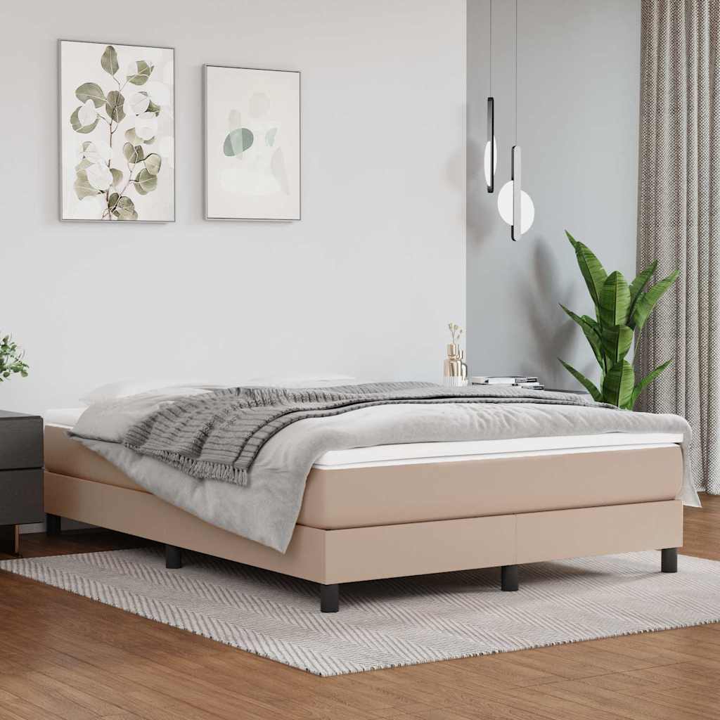 Στρώμα με Pocket Springs Μεσαίας Σκληρότητας Καπουτσίνο 140x200x20 εκ. Συνθ. Δέρμα
