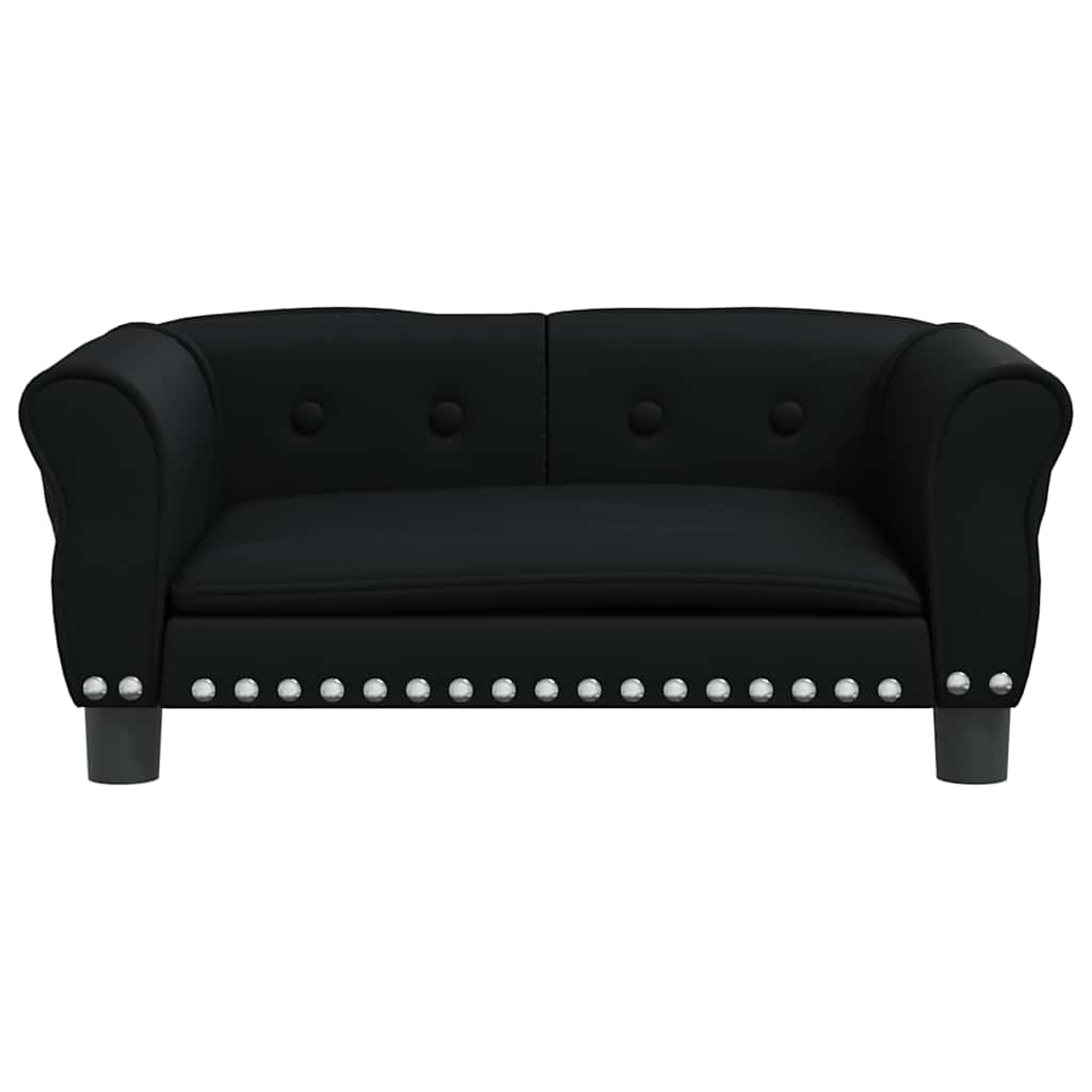 Κρεβάτι Σκύλου Μαύρο 70 x 45 x 30 εκ. από Συνθετικό Δέρμα