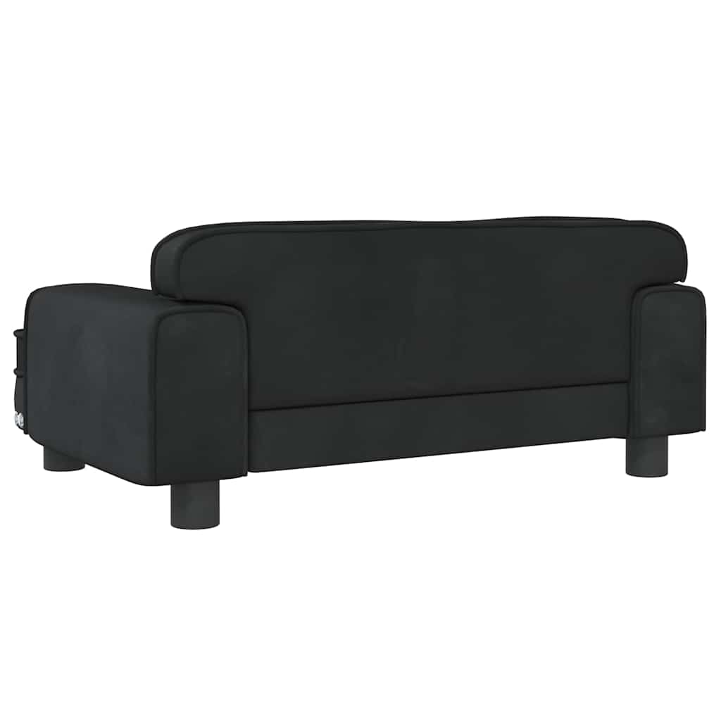 Κρεβάτι Σκύλου Μαύρο 70 x 45 x 30 εκ. Βελούδινο