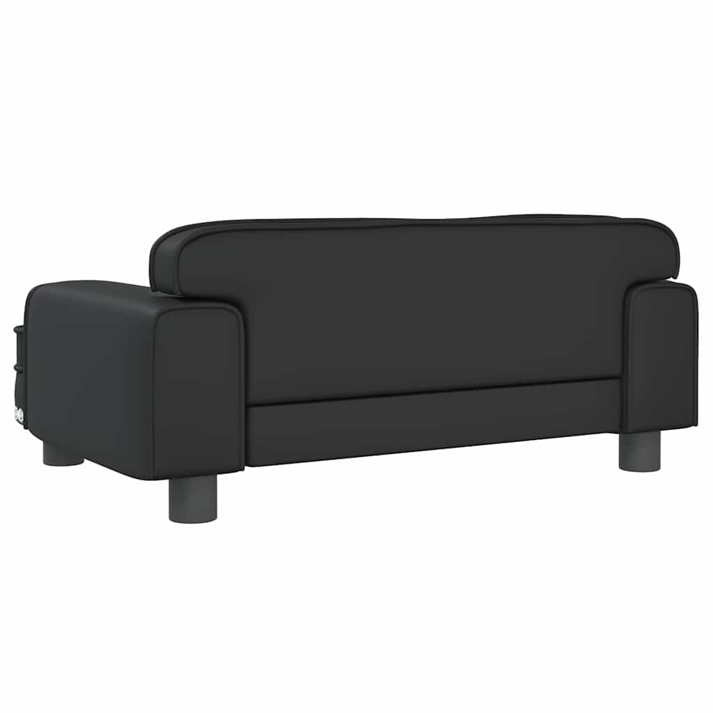 Κρεβάτι Σκύλου Μαύρο 70 x 45 x 30 εκ. από Συνθετικό Δέρμα