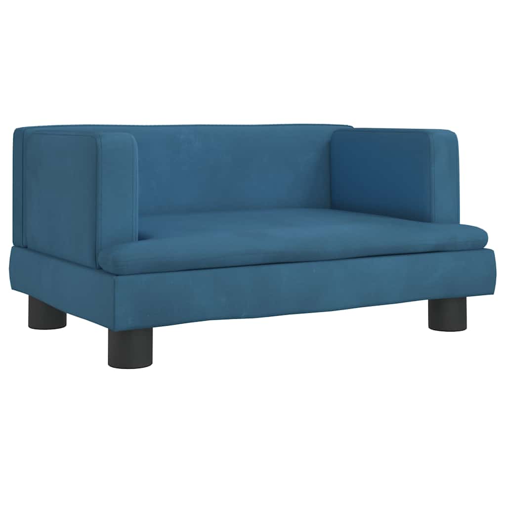Κρεβάτι Σκύλου Μπλε 60 x 40 x 30 εκ. Βελούδινο