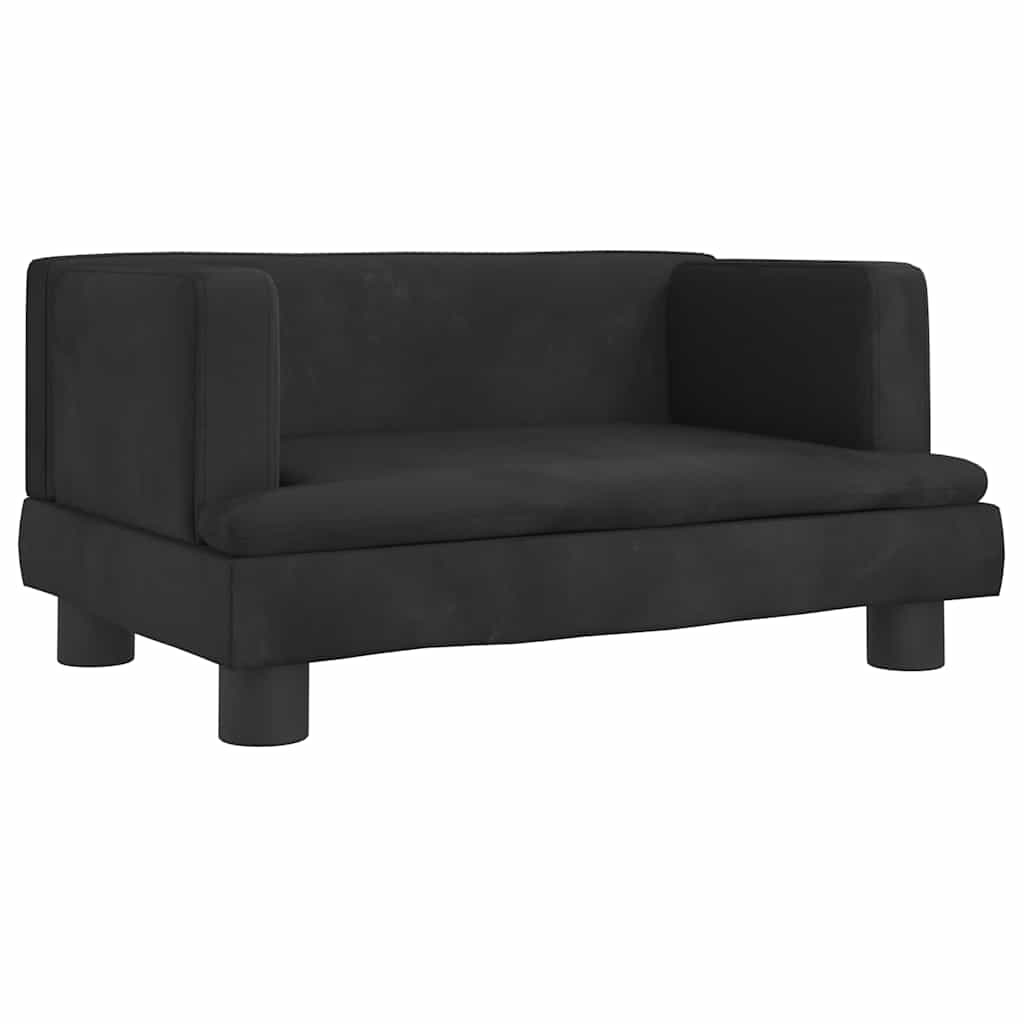 Κρεβάτι Σκύλου Μαύρο 60 x 40 x 30 εκ. Βελούδινο