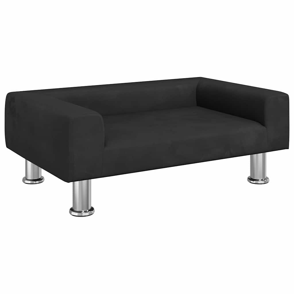 Κρεβάτι Σκύλου Μαύρο 70 x 45 x 26.5 εκ. Βελούδινο