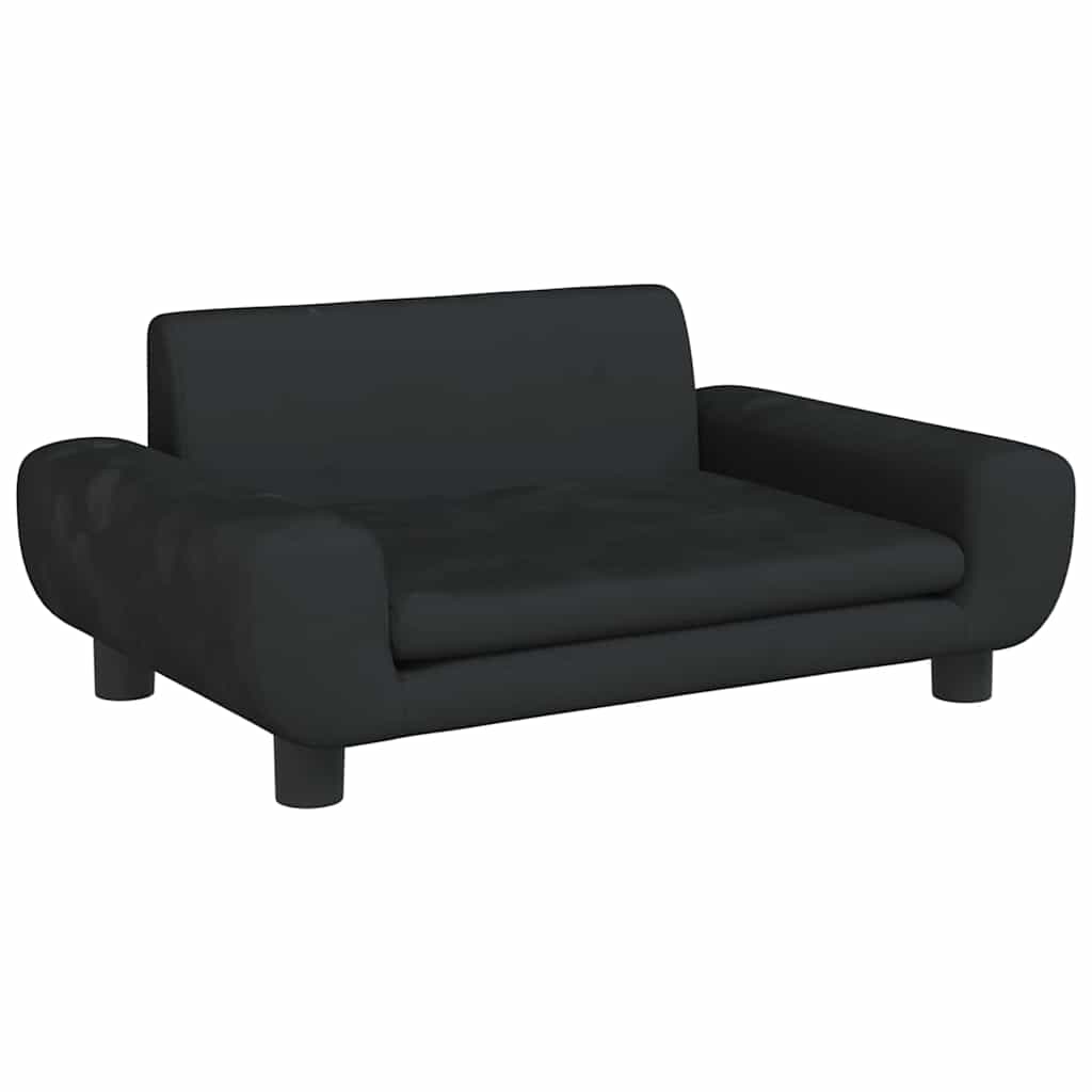Κρεβάτι Σκύλου Μαύρο 70 x 45 x 33 εκ. Βελούδινο