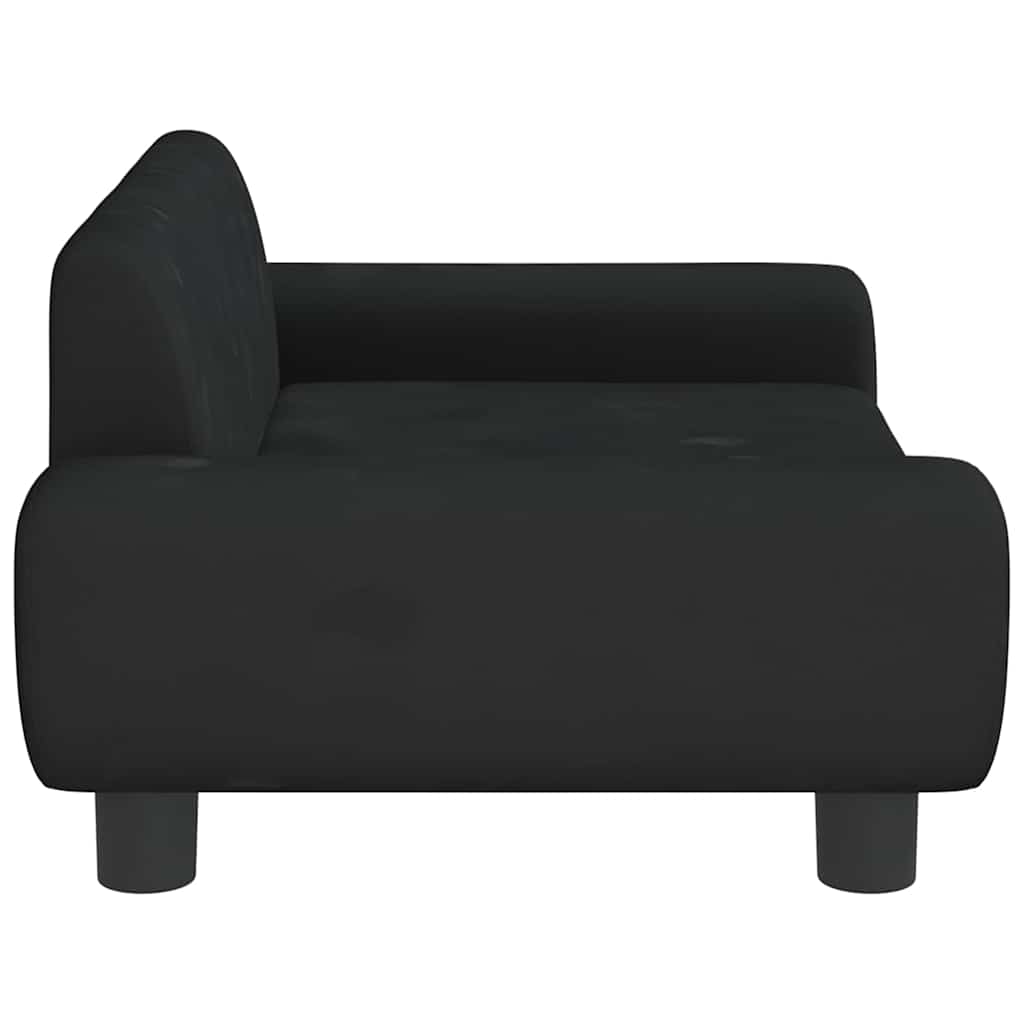 Κρεβάτι Σκύλου Μαύρο 70 x 45 x 33 εκ. Βελούδινο