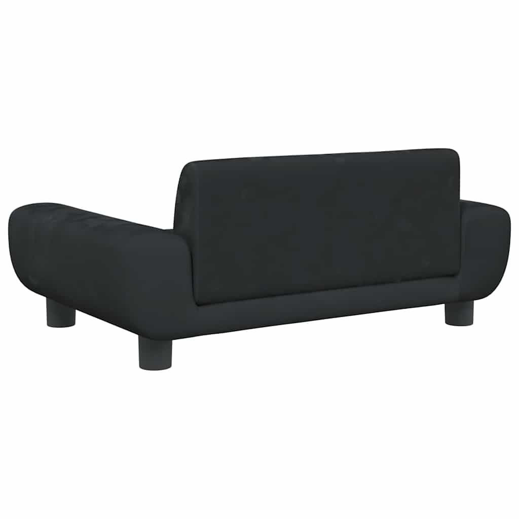Κρεβάτι Σκύλου Μαύρο 70 x 45 x 33 εκ. Βελούδινο