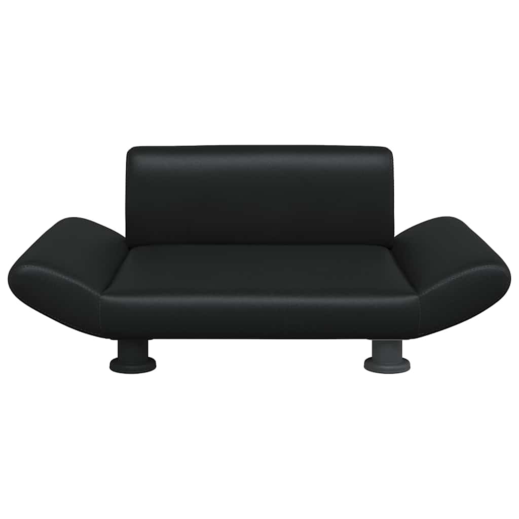Κρεβάτι Σκύλου Μαύρο 70x45x28 εκ. από Συνθετικό Δέρμα
