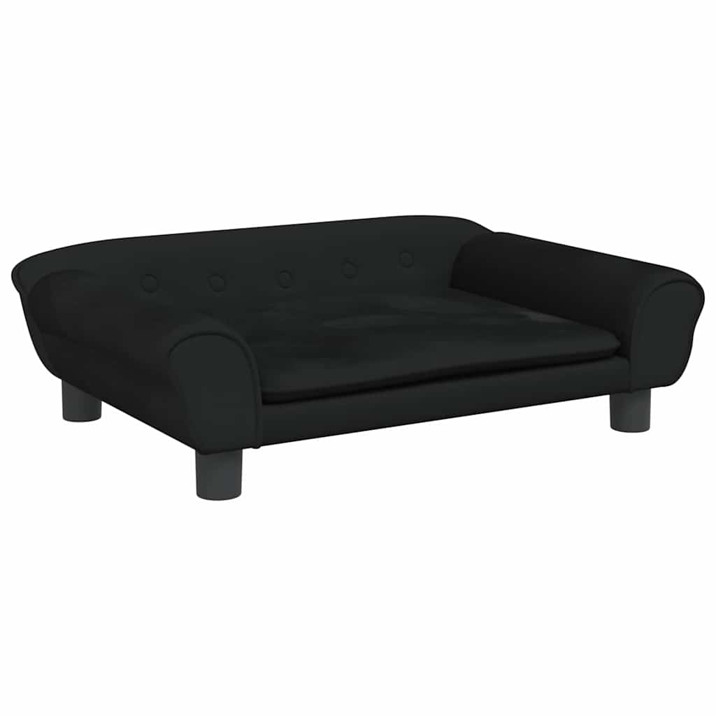 Κρεβάτι Σκύλου Μαύρο 70 x 48 x 22 εκ. Βελούδινο