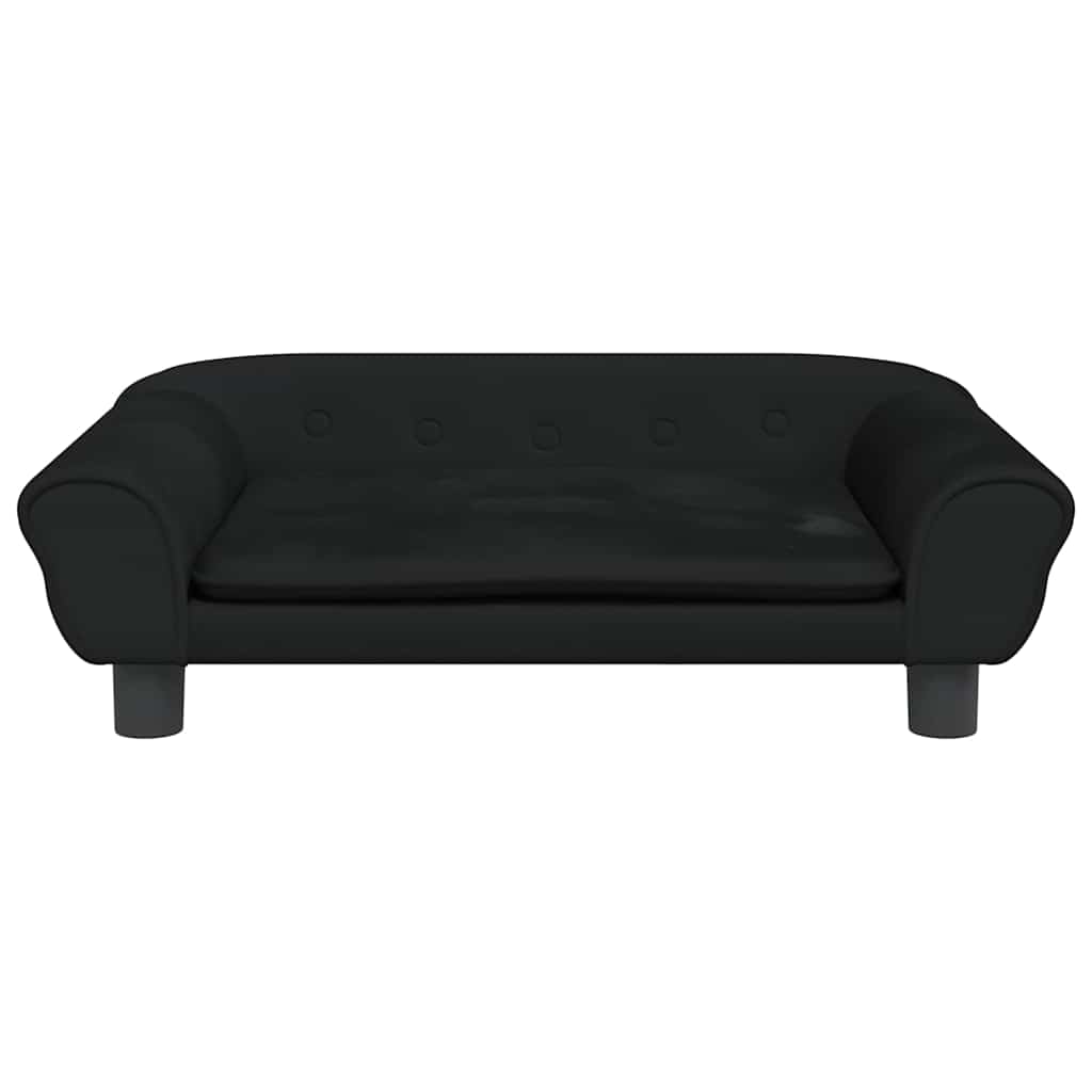 Κρεβάτι Σκύλου Μαύρο 70 x 48 x 22 εκ. Βελούδινο