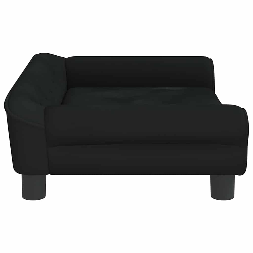 Κρεβάτι Σκύλου Μαύρο 70 x 48 x 22 εκ. Βελούδινο
