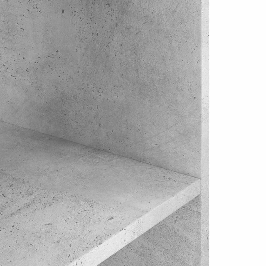 Βάση Ενυδρείου Γκρι από Σκυρόδεμα 80x35x60 εκ. από Τεχνητό Ξύλο