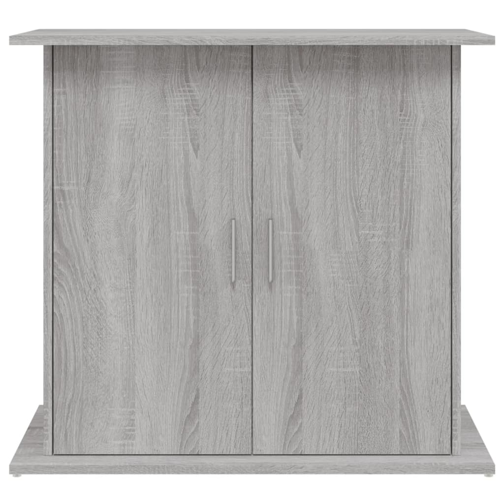Βάση Ενυδρείου Γκρι Sonoma 81x36x73 εκ. από Επεξεργασμένο Ξύλο