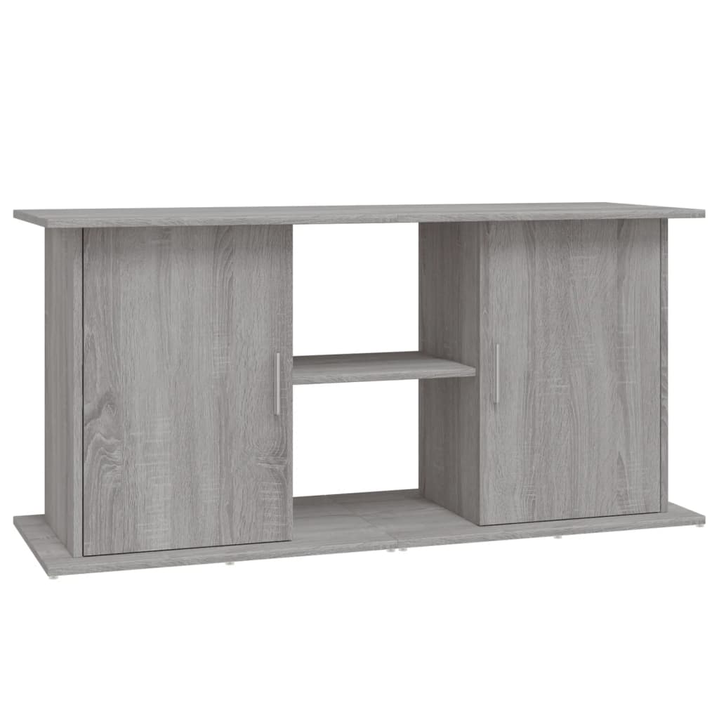 Βάση Ενυδρείου Γκρι Sonoma 121x41x58 εκ. από Επεξεργασμένο Ξύλο