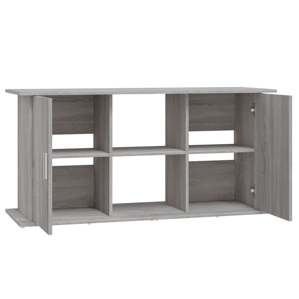 Βάση Ενυδρείου Γκρι Sonoma 121x41x58 εκ. από Επεξεργασμένο Ξύλο