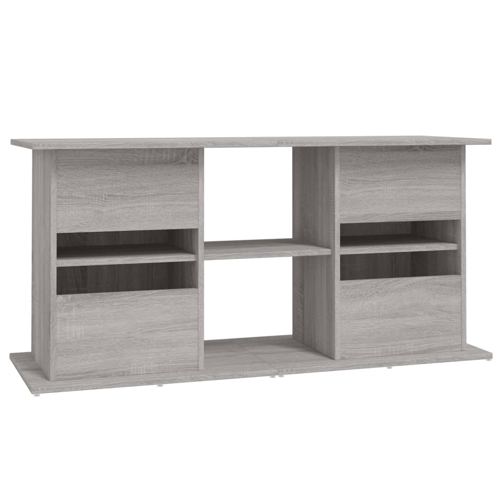Βάση Ενυδρείου Γκρι Sonoma 121x41x58 εκ. από Επεξεργασμένο Ξύλο