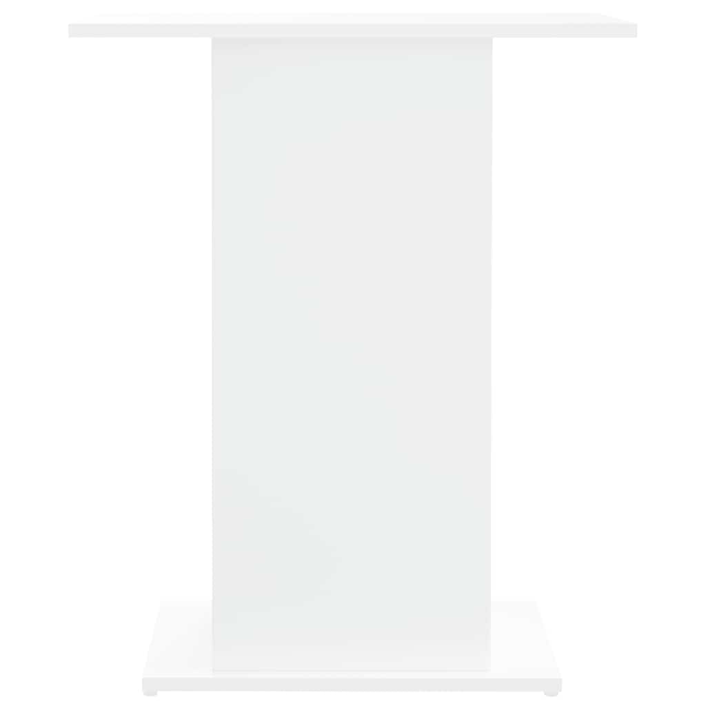 Βάση Ενυδρείου Λευκή 60,5x36x72,5 εκ. από Επεξεργασμένο Ξύλο
