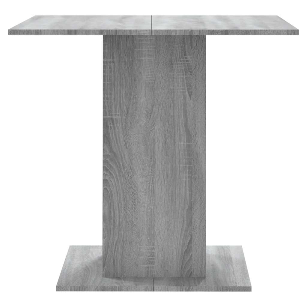 Τραπεζαρία Γκρι Sonoma 80x80x75 εκ. από Επεξεργασμένο Ξύλο