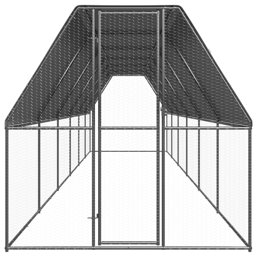 Κοτέτσι - Κλουβί Εξωτ. Χώρου 2x12x2 μ. από Γαλβανισμένο Χάλυβα