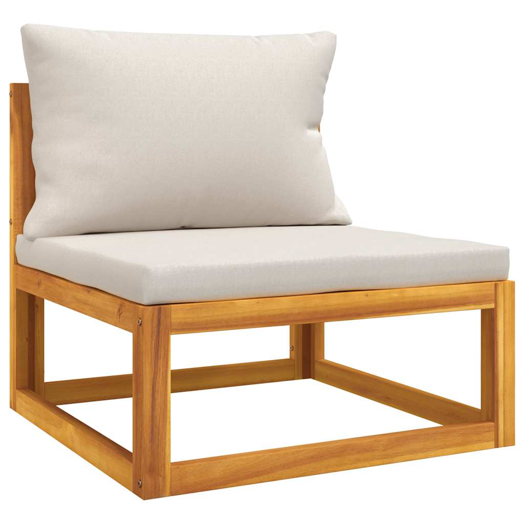 Καναπέδες Κήπου με Μαξιλάρια Σετ 7 τεμ. από Μασίφ Ξύλο Ακακίας