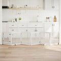 Διαχωριστικό Σκύλων/Πόρτα Πτυσσόμενο 6 Πάνελ 300εκ. Ξύλο Λεύκας