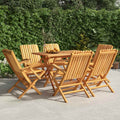 Πτυσσόμενες Καρέκλες 6 τεμ. 61x67x90 εκ. Μασίφ Ξύλο Teak