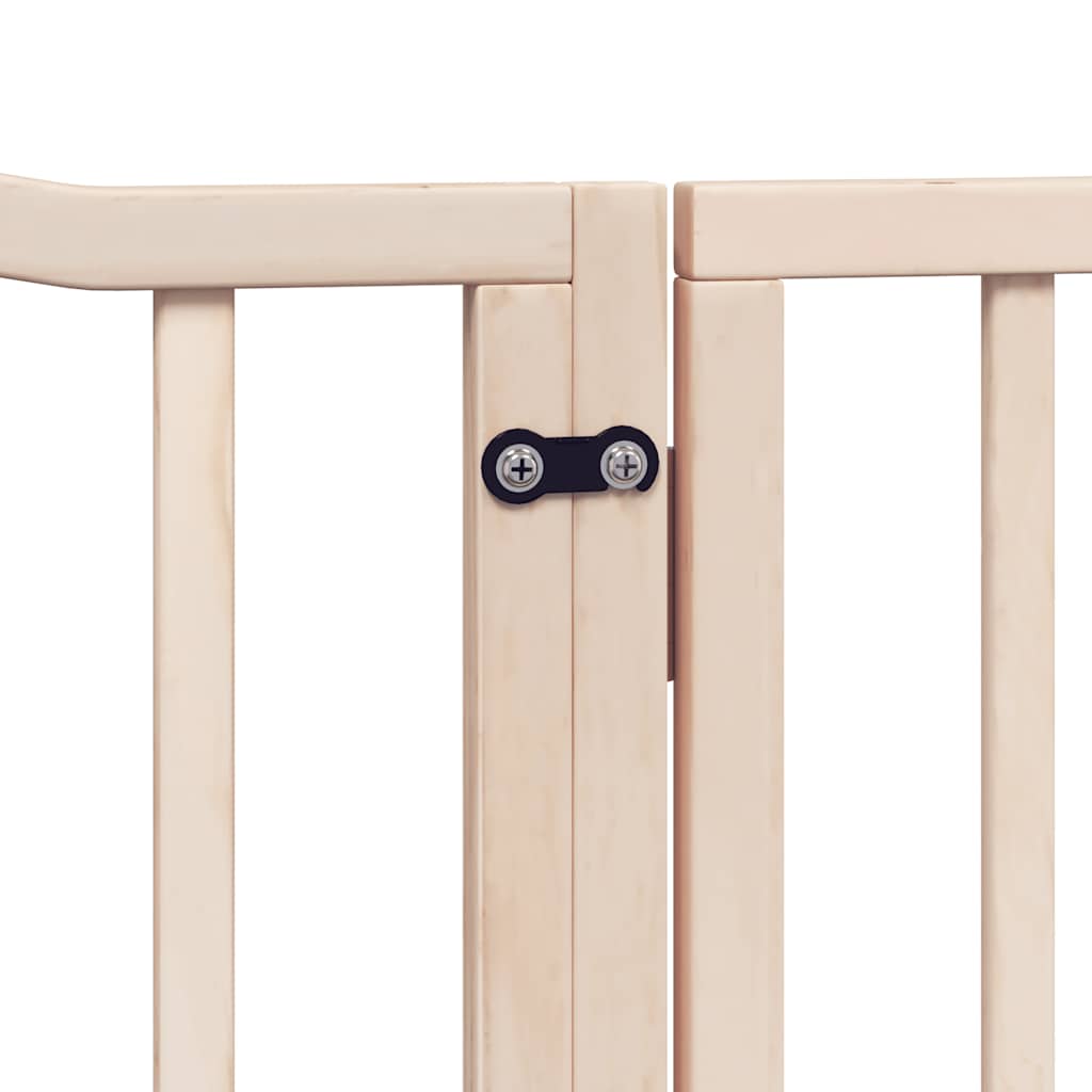 Διαχωριστικό Σκύλων/Πόρτα Πτυσσόμενο 6 Πάνελ 480εκ. Ξύλο Λεύκας