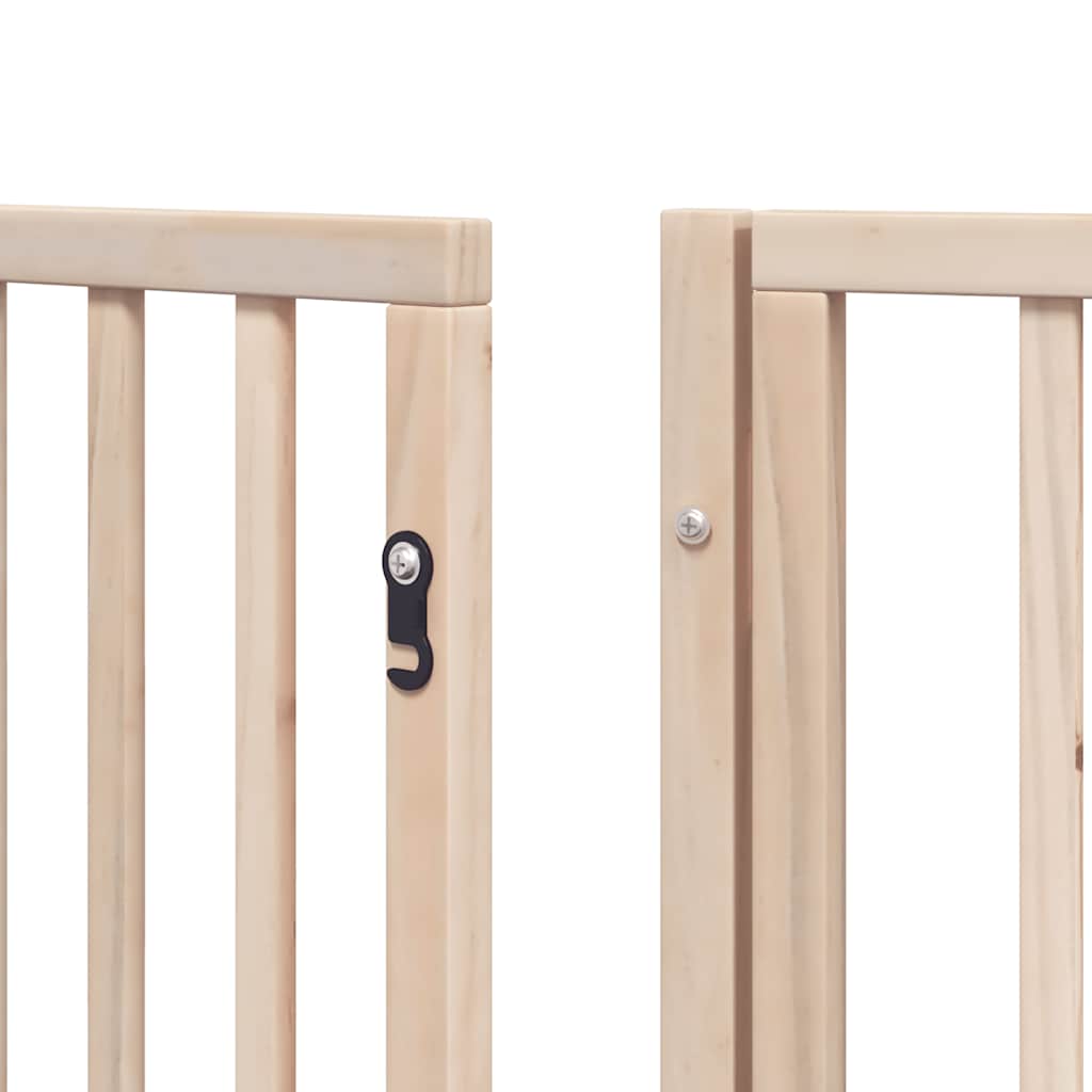 Διαχωριστικό Σκύλων/Πόρτα Πτυσσόμενο 15 Πάνελ 750εκ Ξύλο Λεύκας
