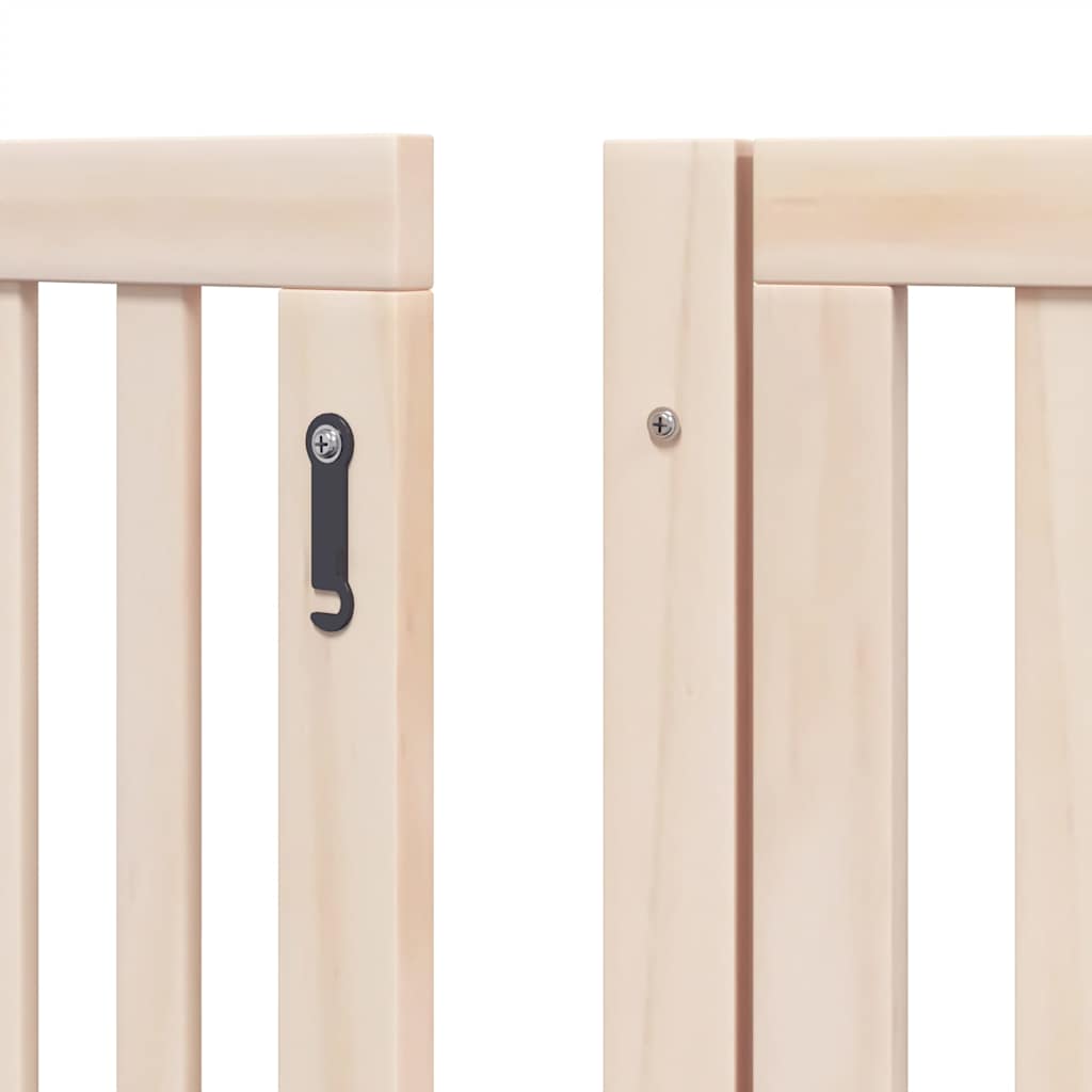 Διαχωριστικό Σκύλων/Πόρτα Πτυσσόμενο 10 Πάνελ 800εκ Ξύλο Λεύκας