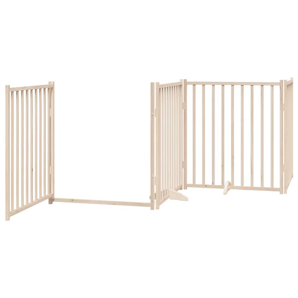 Διαχωριστικό Σκύλων/Πόρτα Πτυσσόμενο 10 Πάνελ 800εκ Ξύλο Λεύκας
