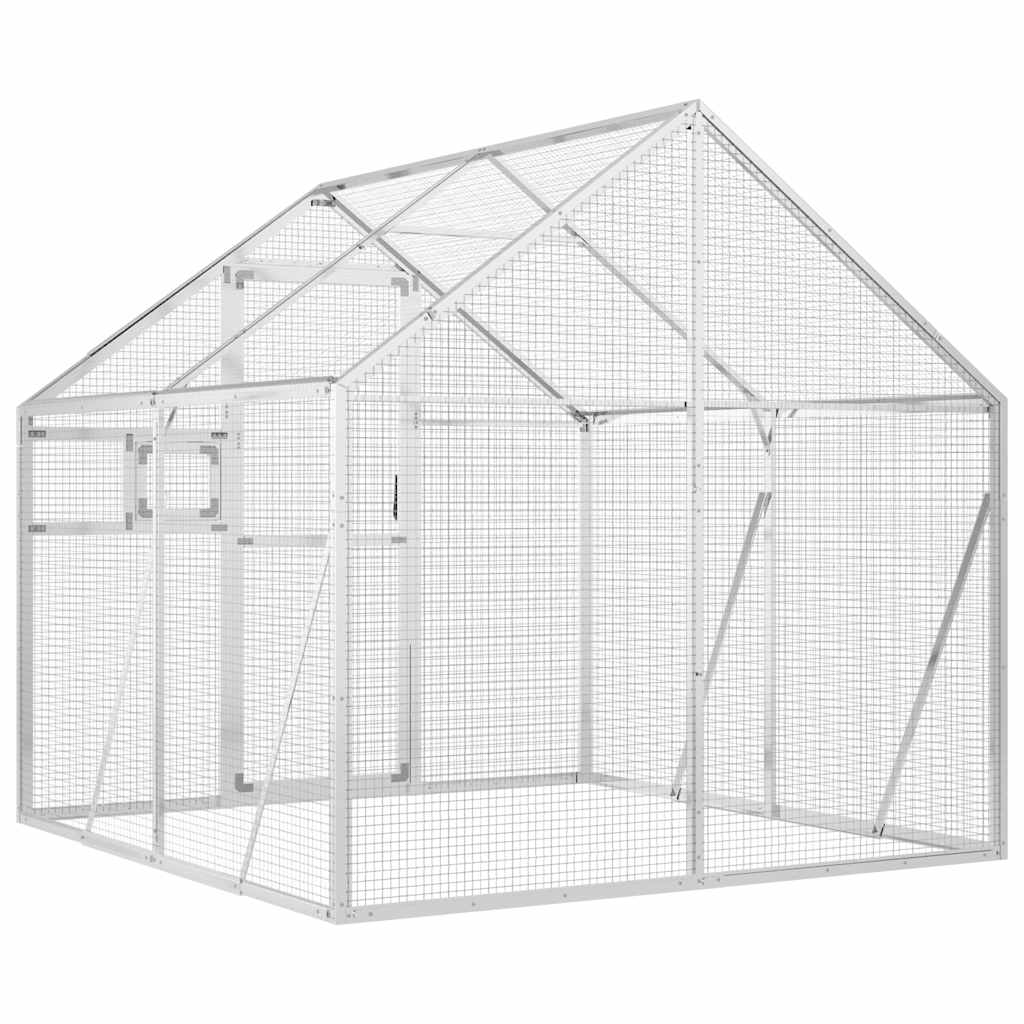 Κλουβί Ασημένιο 1,79 x 2 x 1,85 μ. από Αλουμίνιο