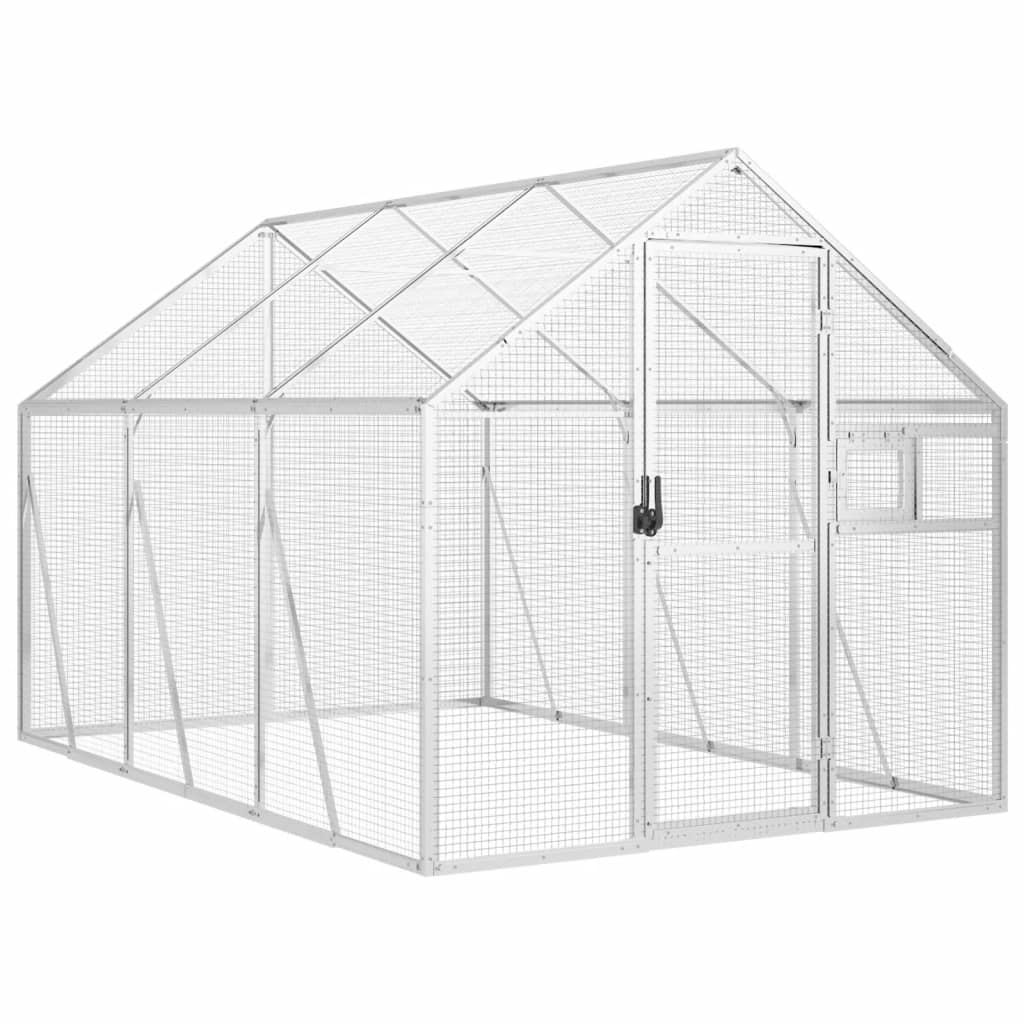 Κλουβί Ασημένιο 1,79 x 3 x 1,85 μ. από Αλουμίνιο