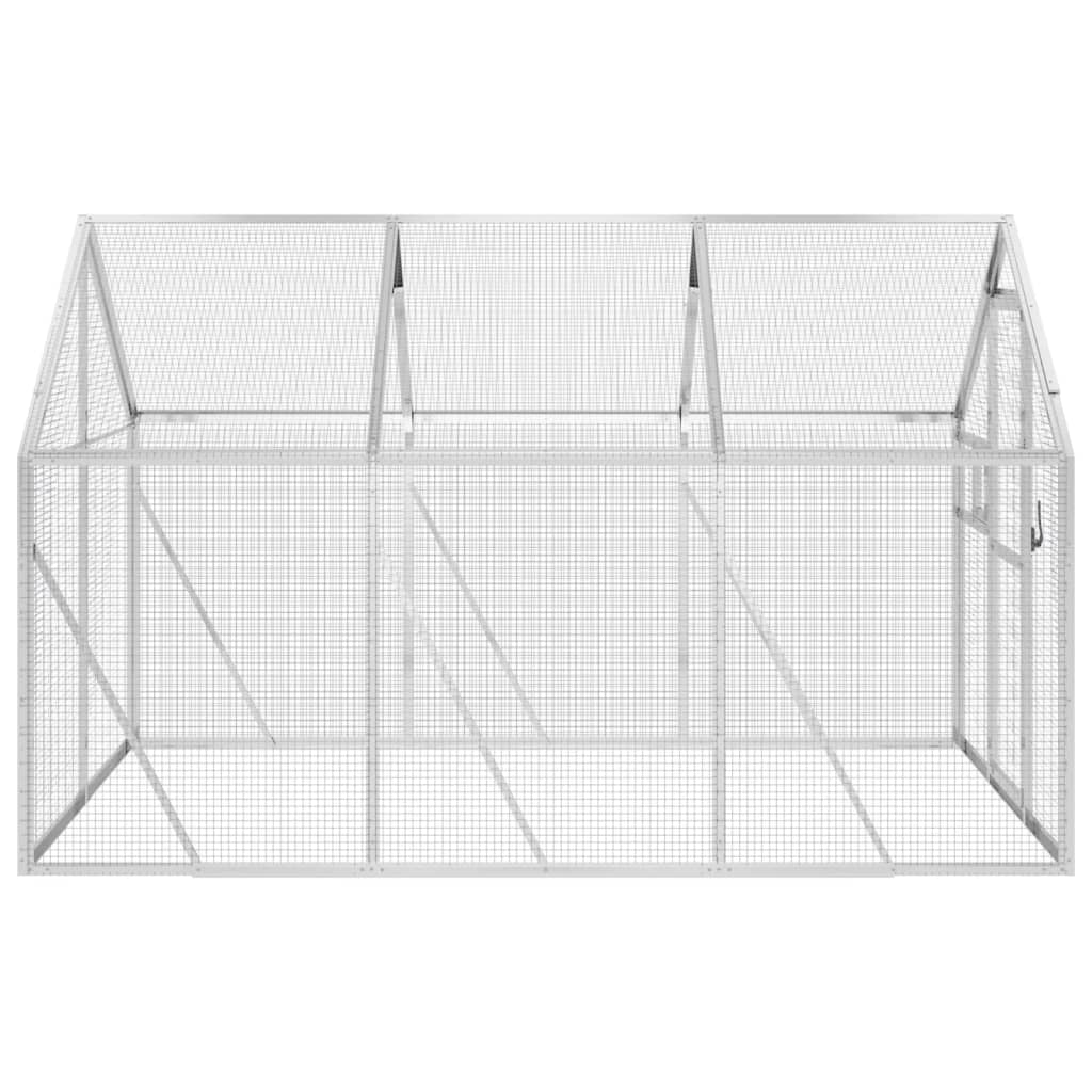 Κλουβί Ασημένιο 1,79 x 3 x 1,85 μ. από Αλουμίνιο